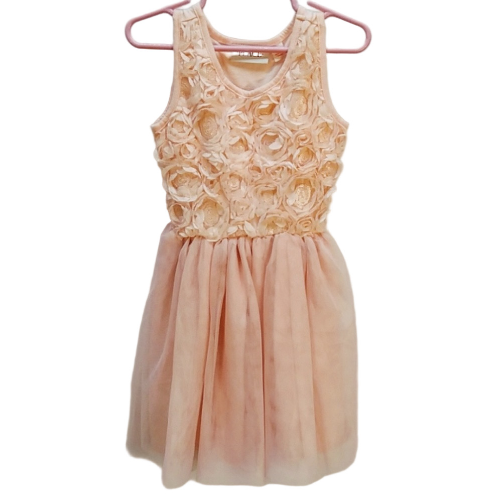 Children's Place Peach Dress. Holiday Summer Florets